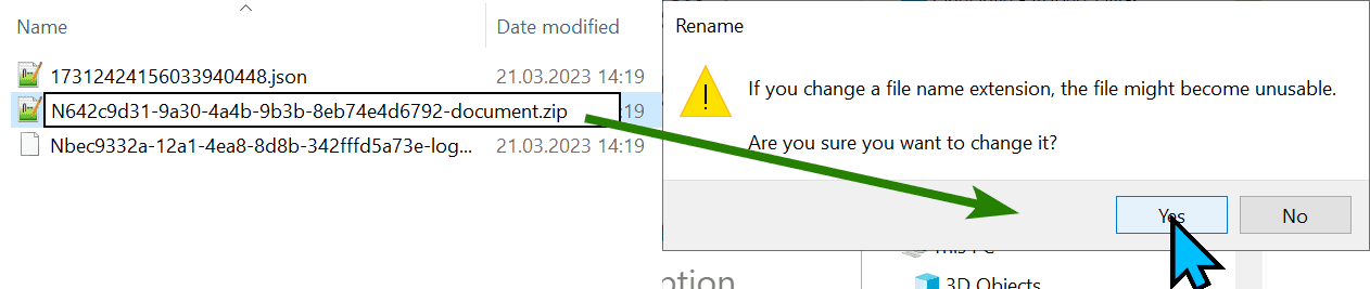 Changing the extension from .msapp to .zip